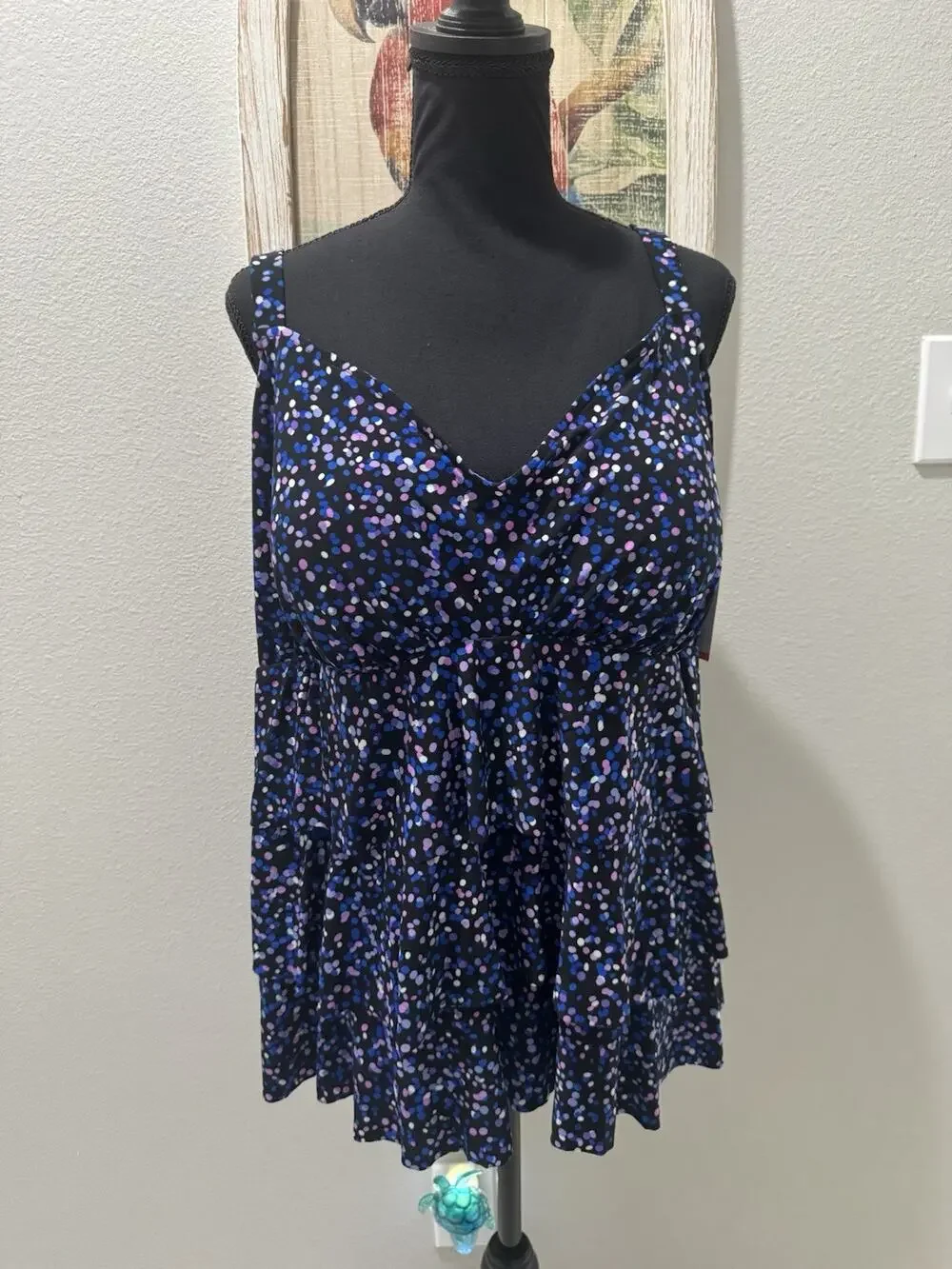 NWT Croft & Borrow Women's Plus Swim Top Sz 2X